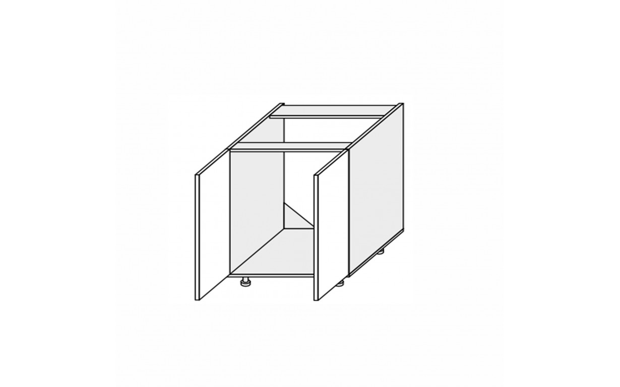 Кухонна секція Міленіум WG нижня 60НМ/820 2дв Мийка - Фото